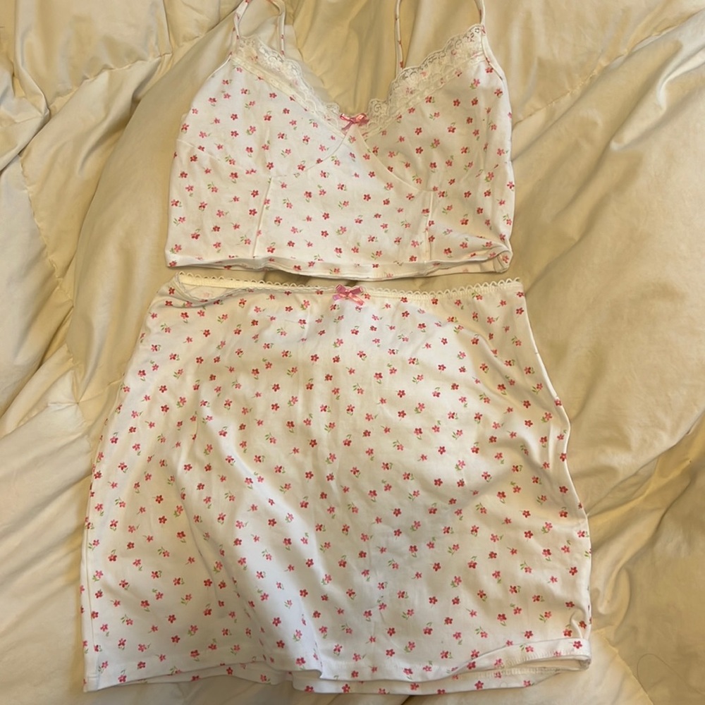 small skirt and top from pacsun.